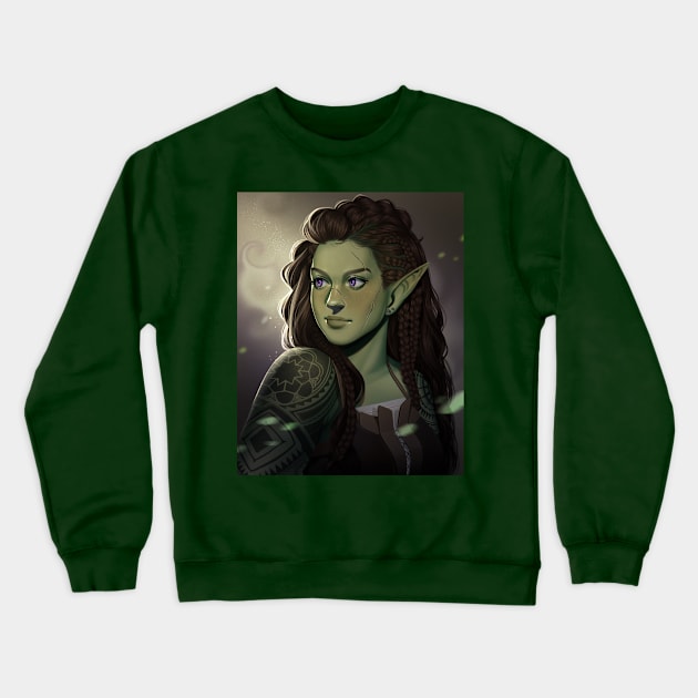 Teah Backround Crewneck Sweatshirt by DorkTales